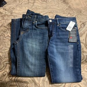 2 pairs of boys size 7 jeans: 1 Polo & 1 GAP NWTs